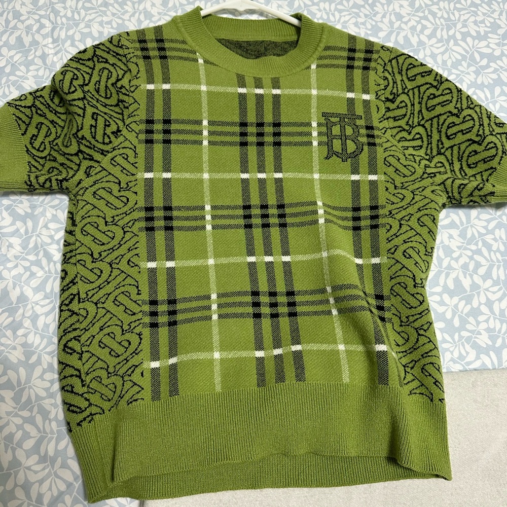 BB Green Patterned Knitted Blouse